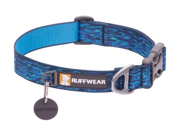 Ruffwear - Obojek rozepínací Flat Out™ vzor Oceanic Distortion